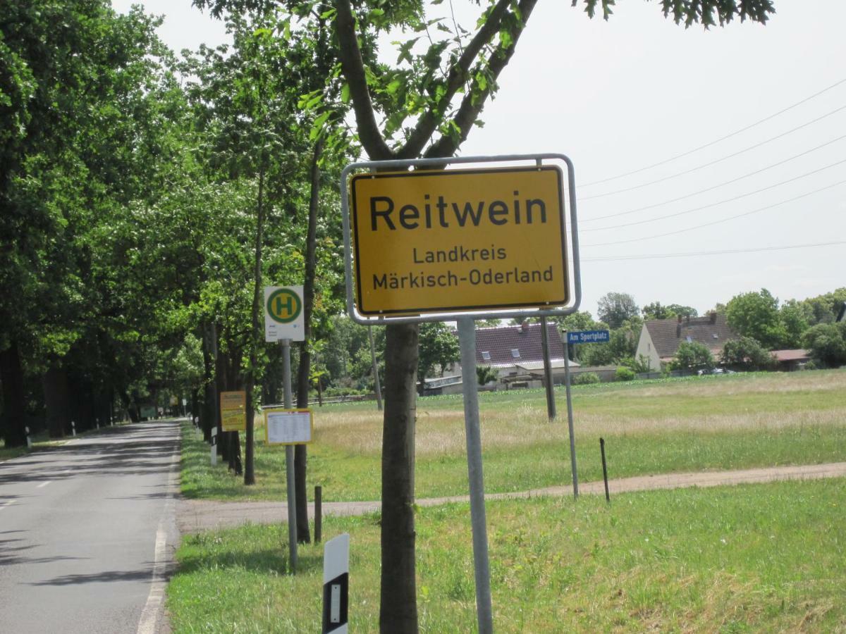 Pension Zum Weissen Hirsch Reitwein Esterno foto