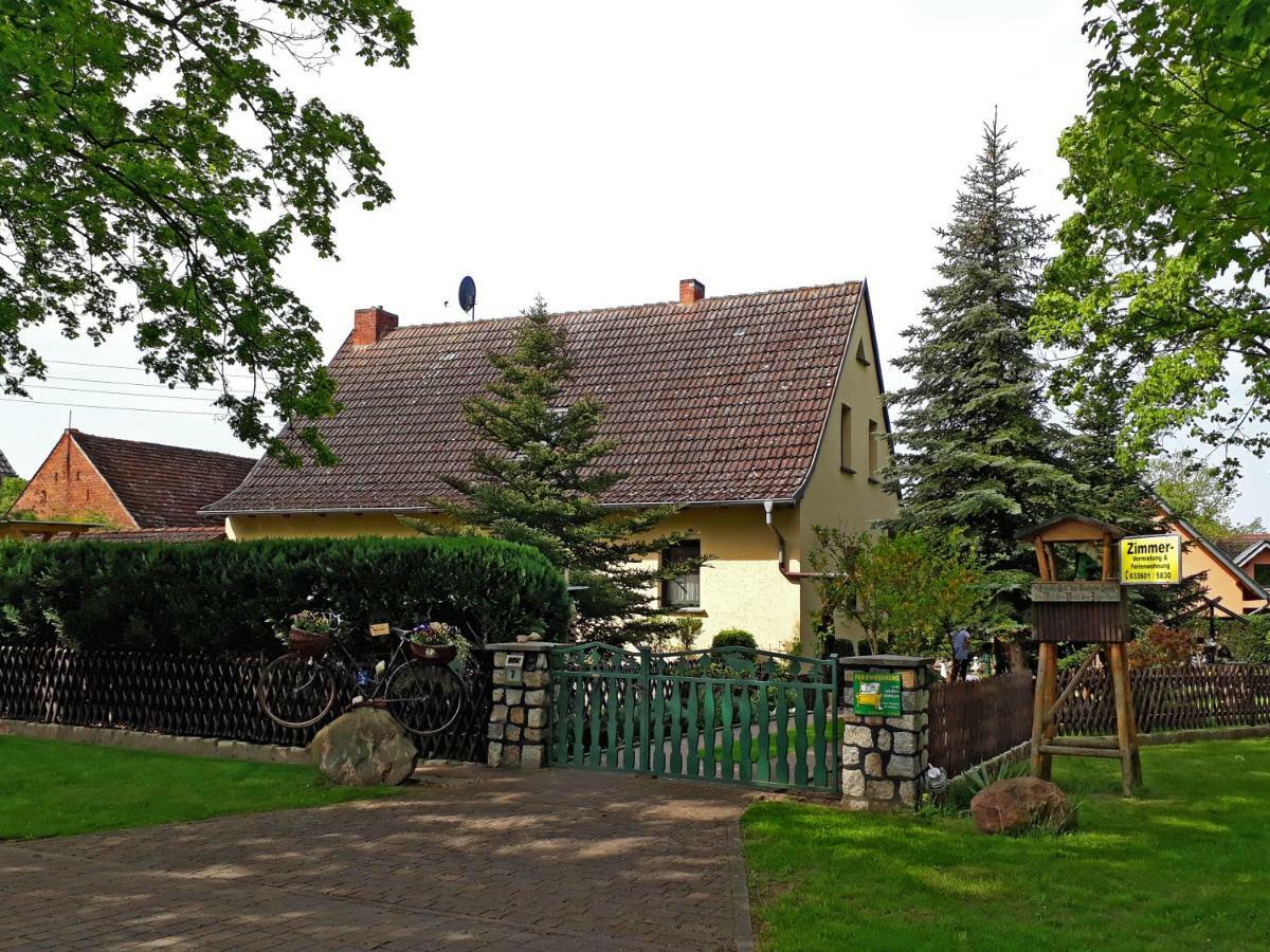 Pension Zum Weissen Hirsch Reitwein Esterno foto