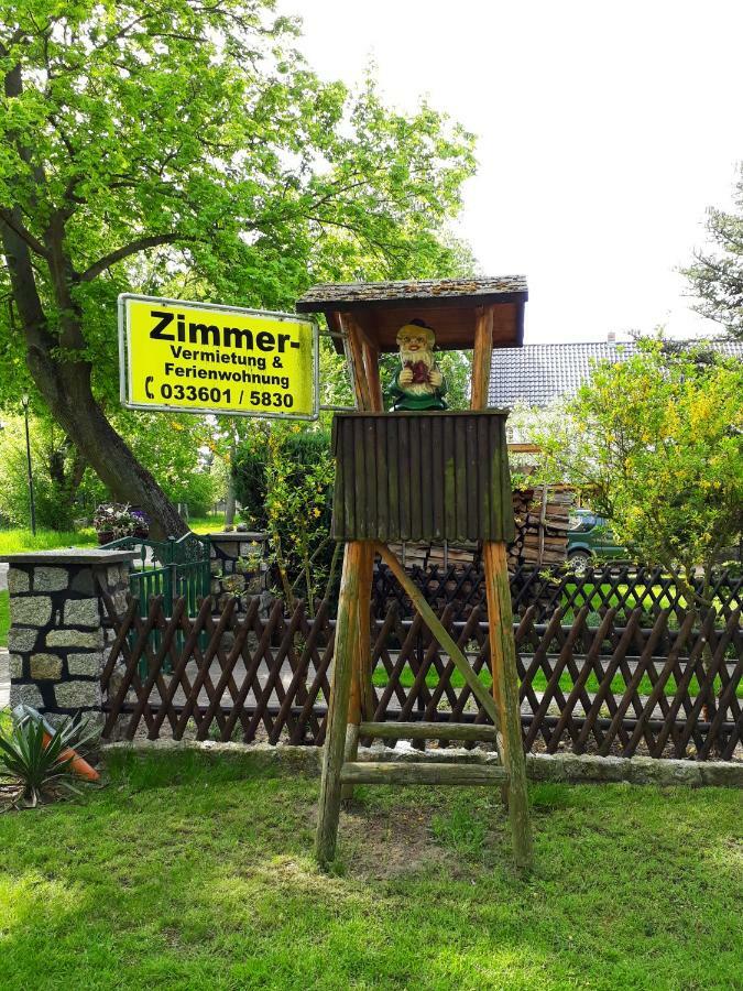 Pension Zum Weissen Hirsch Reitwein Esterno foto