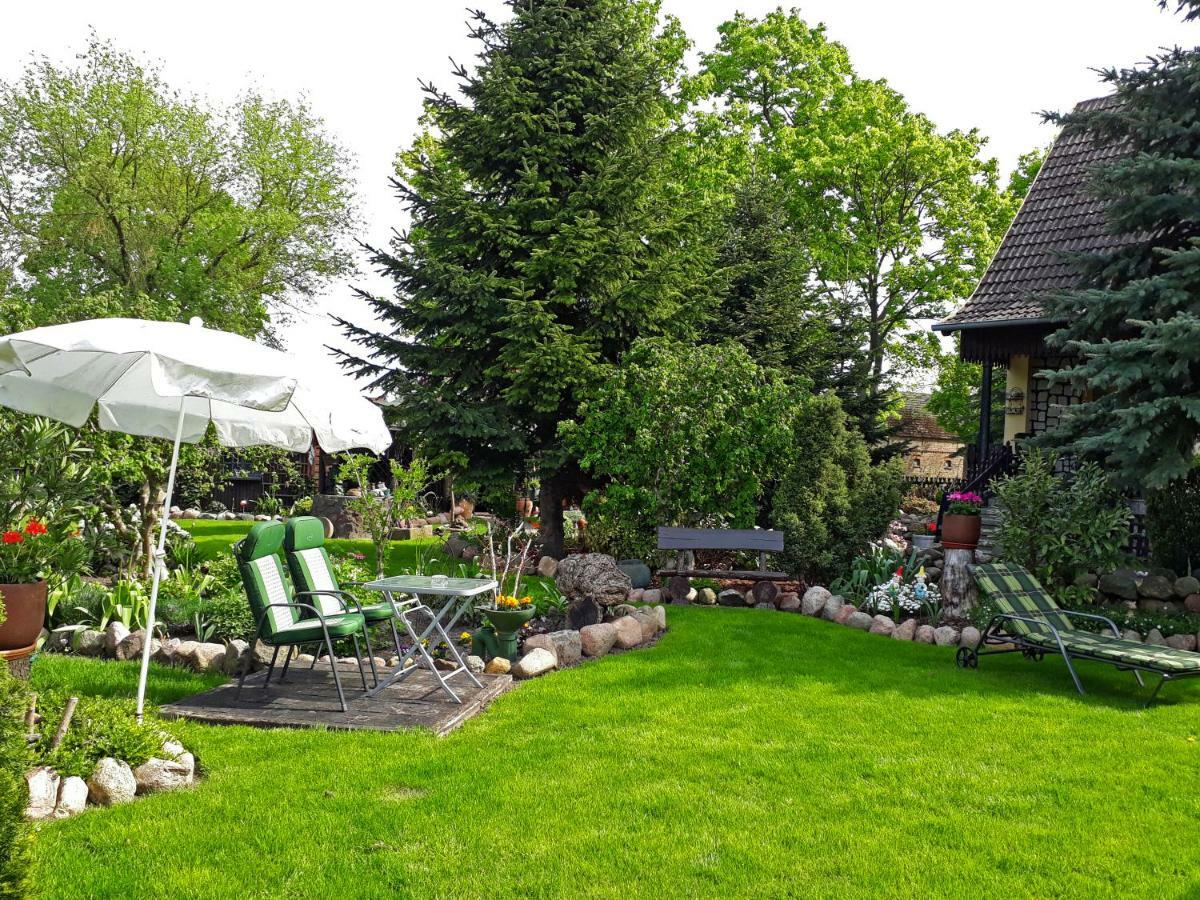 Pension Zum Weissen Hirsch Reitwein Esterno foto